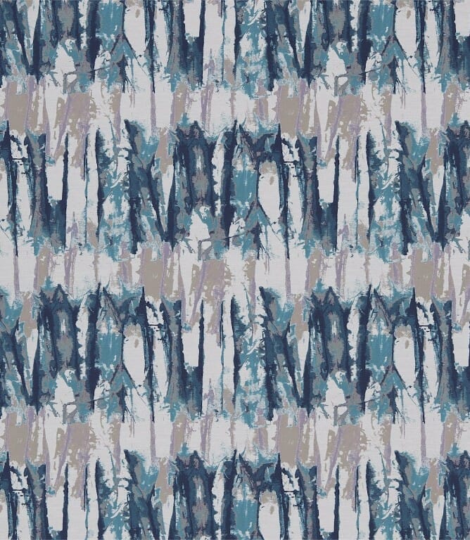 Teal / Ink Takara Fabric