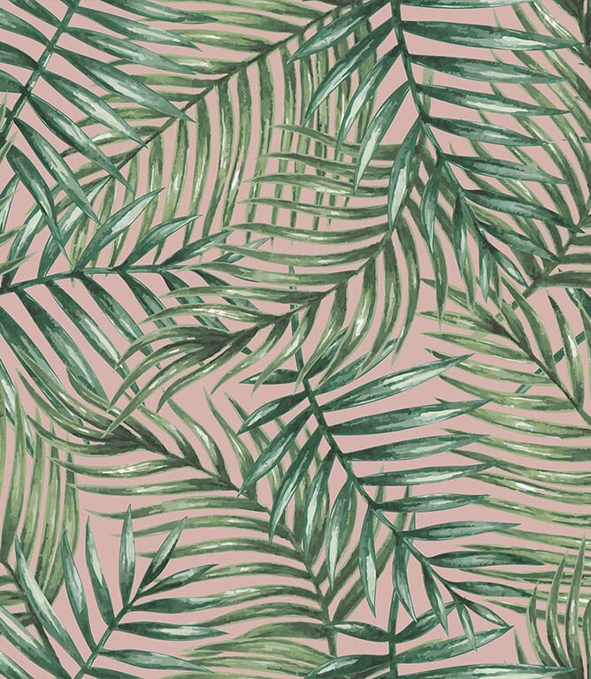 Palm Leaves Outdoor Fabric / Blush