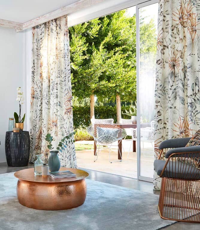 Harlequin Postelia Fabric / Amber Slate