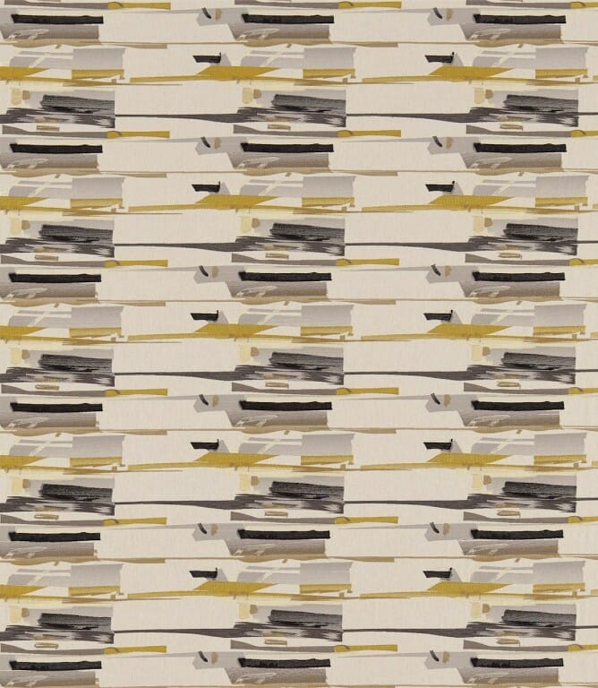 Charcoal / Neutral / Mustard / Onyx Zeal Fabric