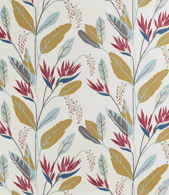 Cerise / Harbour / Saffron Llenya Fabric