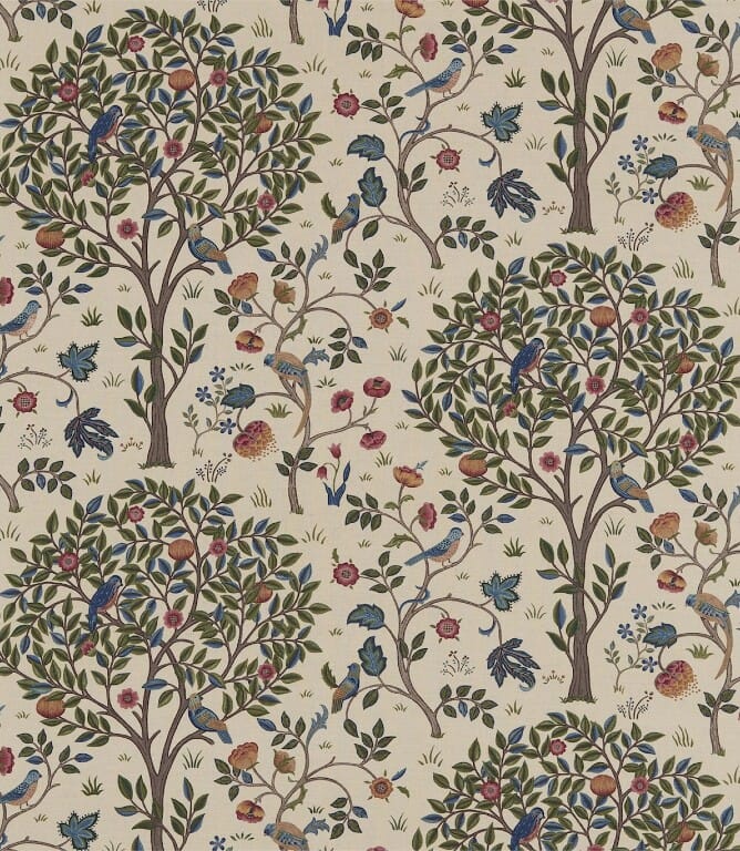 Woad Wine Kelmscott Tree Fabric