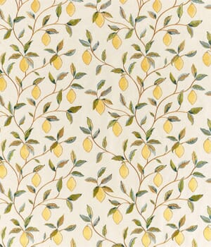 Lemon Tree Embroidery Fabric