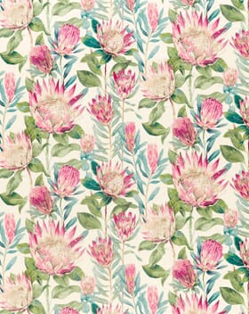 Sanderson King Protea Fabric / Rhodera