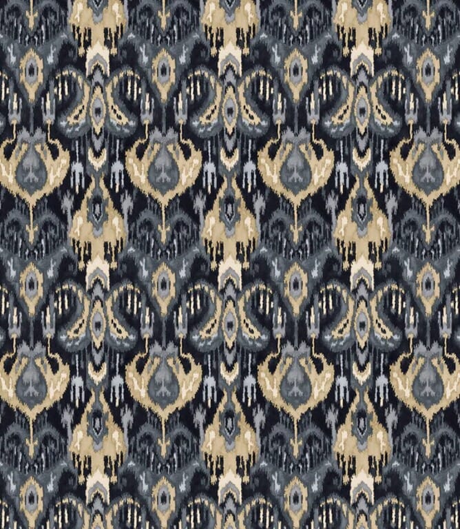 Graphite Bukhara Fabric