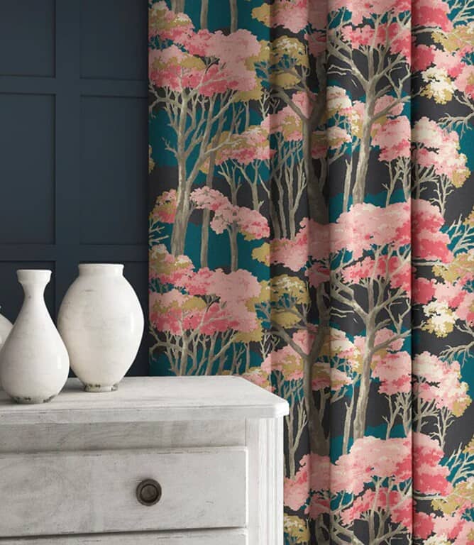 Linwood Fabrics Arboreal Fabric / Cerise