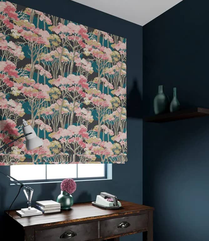 Linwood Fabrics Arboreal Fabric / Cerise