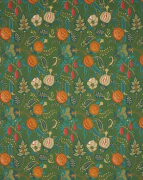 Fruit Meadow Fabric / Sap Green