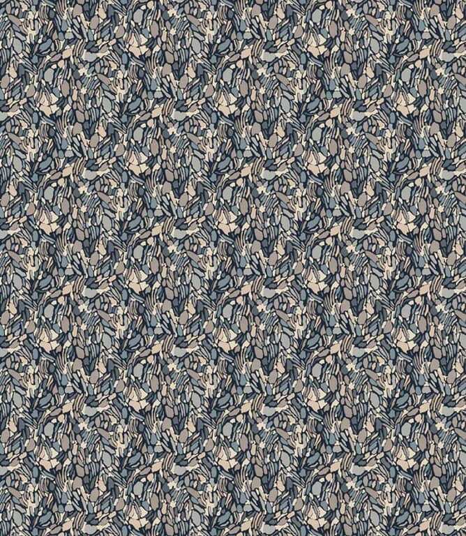 Chesil Beach Fabric / Blue Granite
