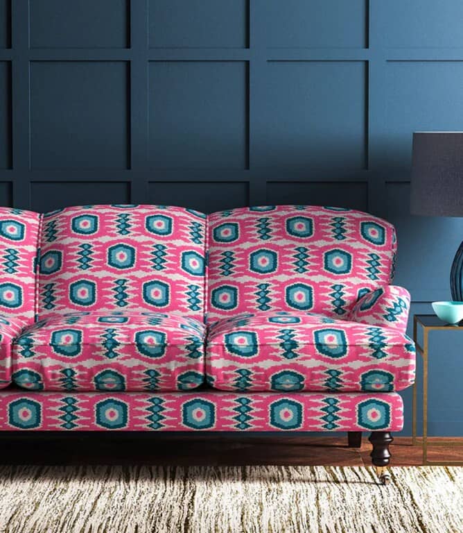 Linwood Fabrics Casper Fabric / Candy Pink