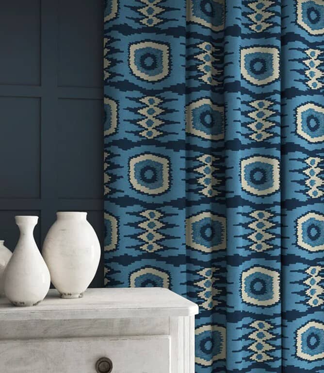 Linwood Fabrics Casper Fabric / Navy