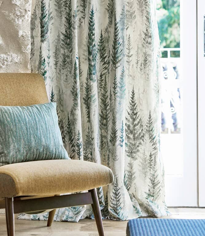 Sanderson Juniper Pine Fabric / Forest