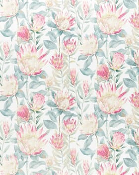 Sanderson King Protea Fabric / Orchid / Grey