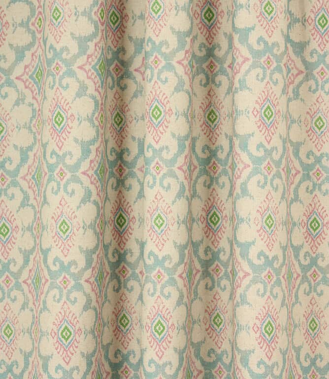 Daria Wide Fabric / Duck Egg / Soft Pink