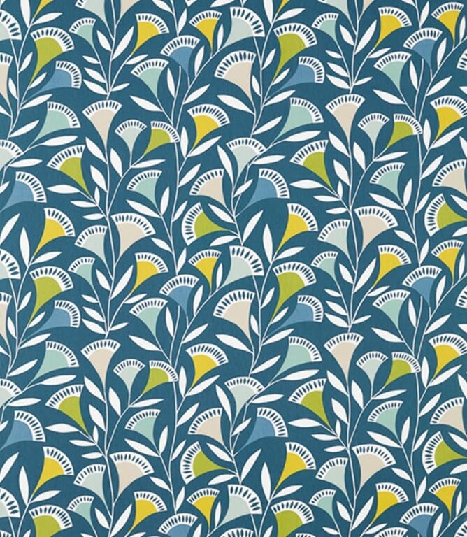 Mist / Kiwi / Midnight Noukku Fabric