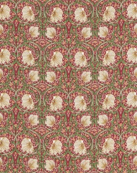 Morris & Co Pimpernel Fabric / Red / Thyme