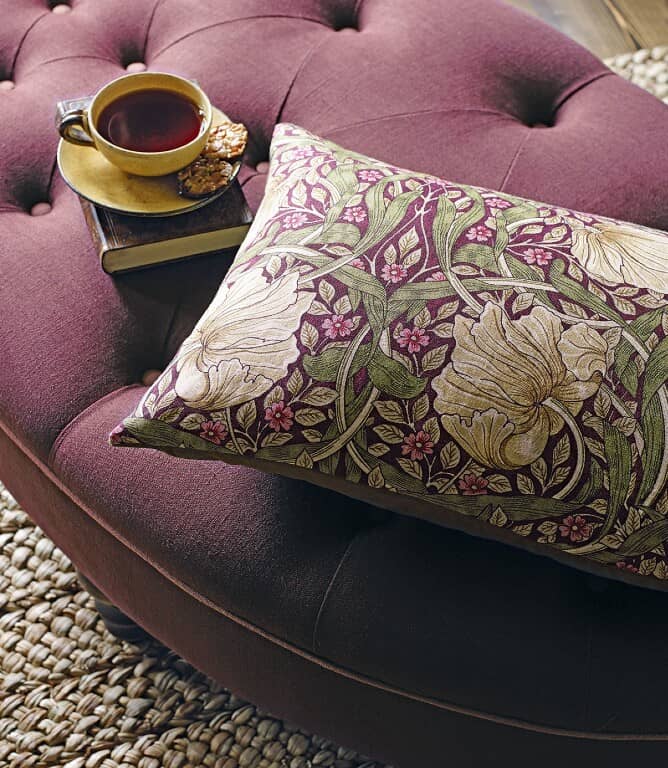 Morris & Co Pimpernel Fabric / Red / Thyme