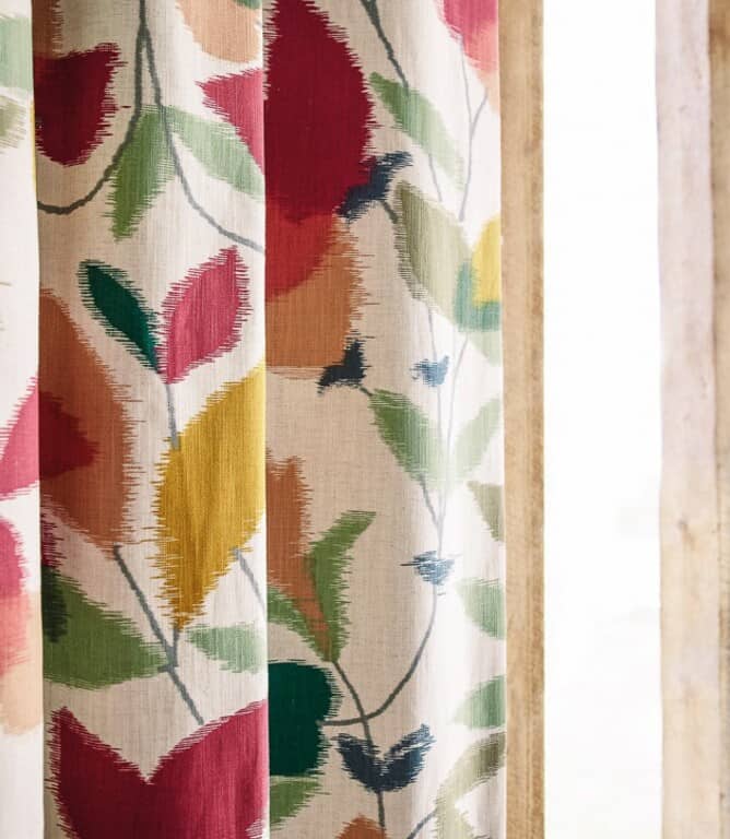 Scion Akira Fabric / Berry / Ochre / Pistachio