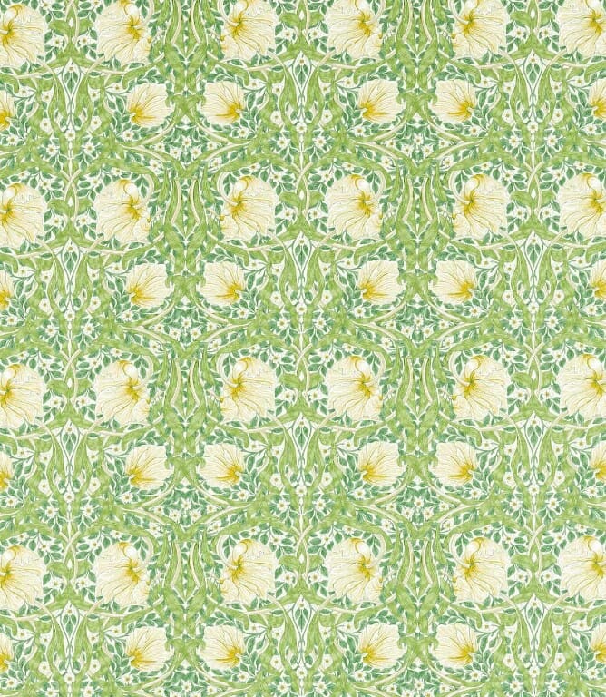 Weld / Leaf Green Pimpernel Fabric