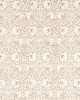 Morris & Co Pimpernel Fabric / Cochineal Pink