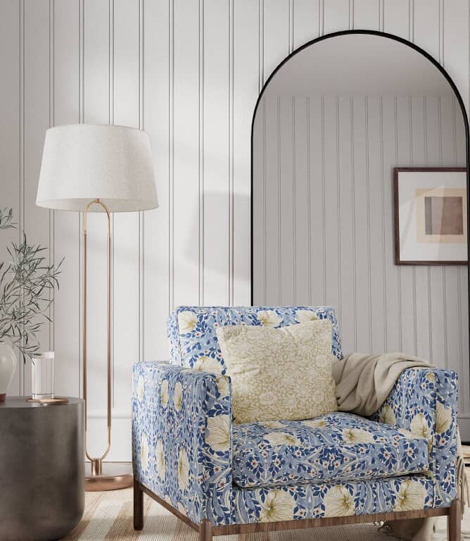 Morris & Co Pimpernel Fabric / Woad