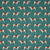 Horse Fabric / Teal