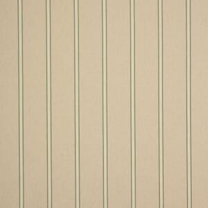 Green Linen Stripe Fabric