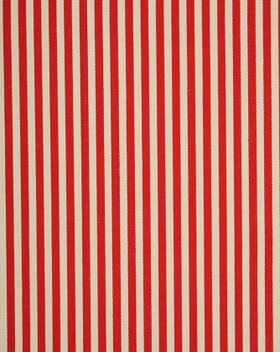 Lynmouth Stripe Fabric / Red