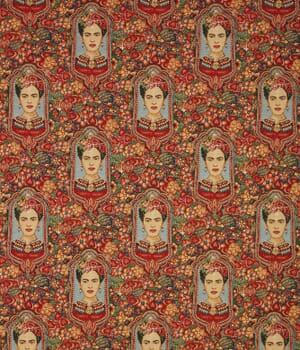 Floral Frida Kahlo Tapestry Fabric