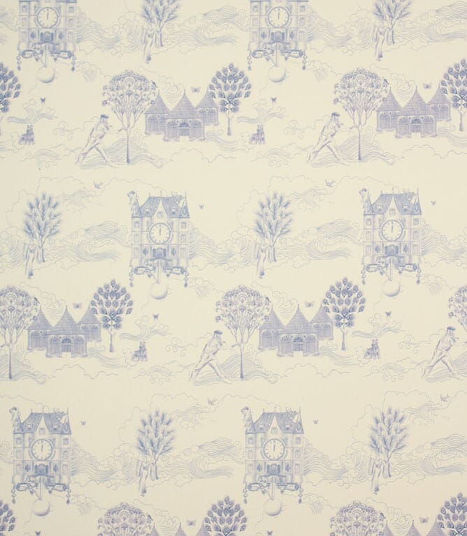 Toile Du Chateau / Bleu Fabric Remnant