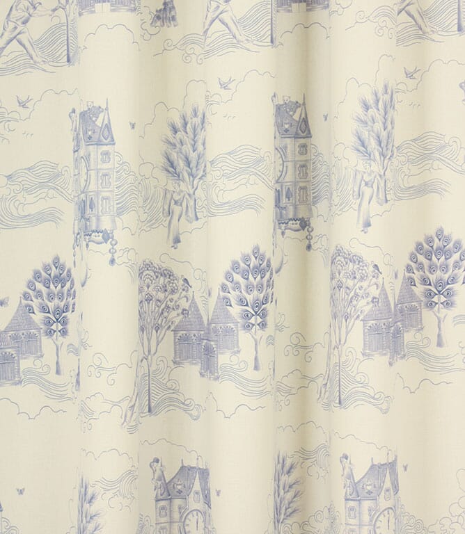 Toile Du Chateau / Bleu Fabric Remnant