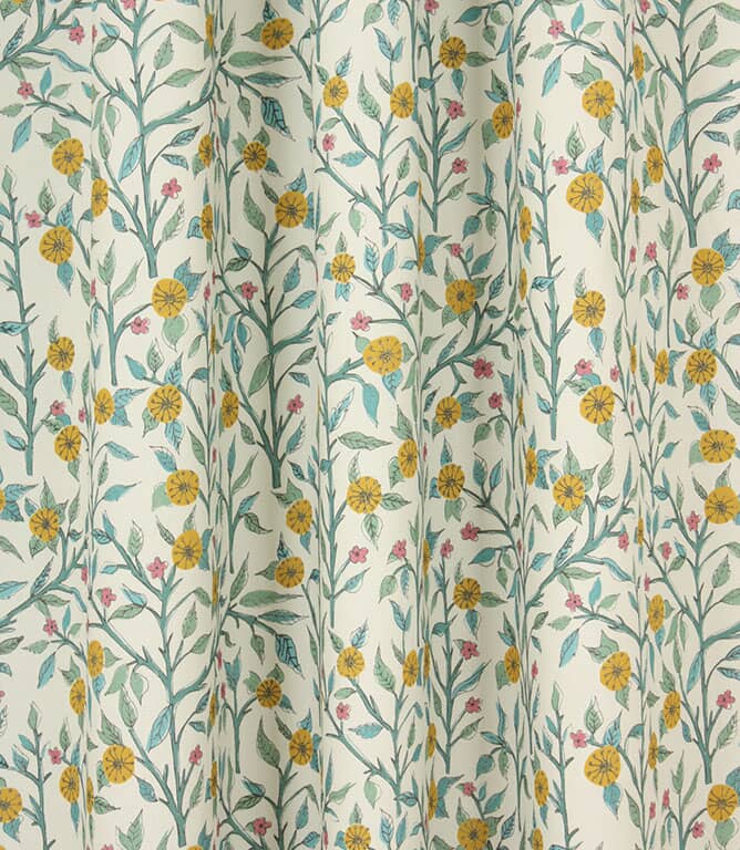 Voyage Maison Yamuna Fabric / Teal Cream