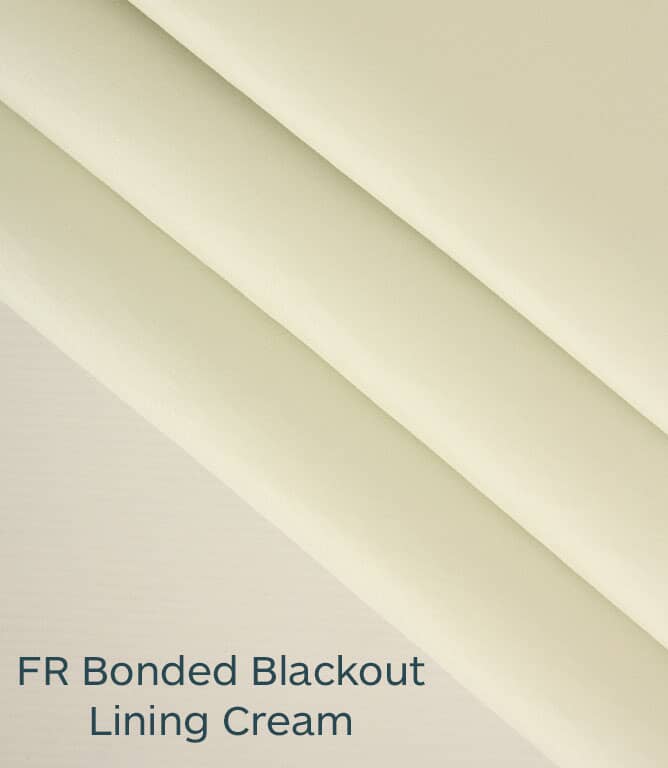 FR Bonded Blackout Lining Fabric / Cream