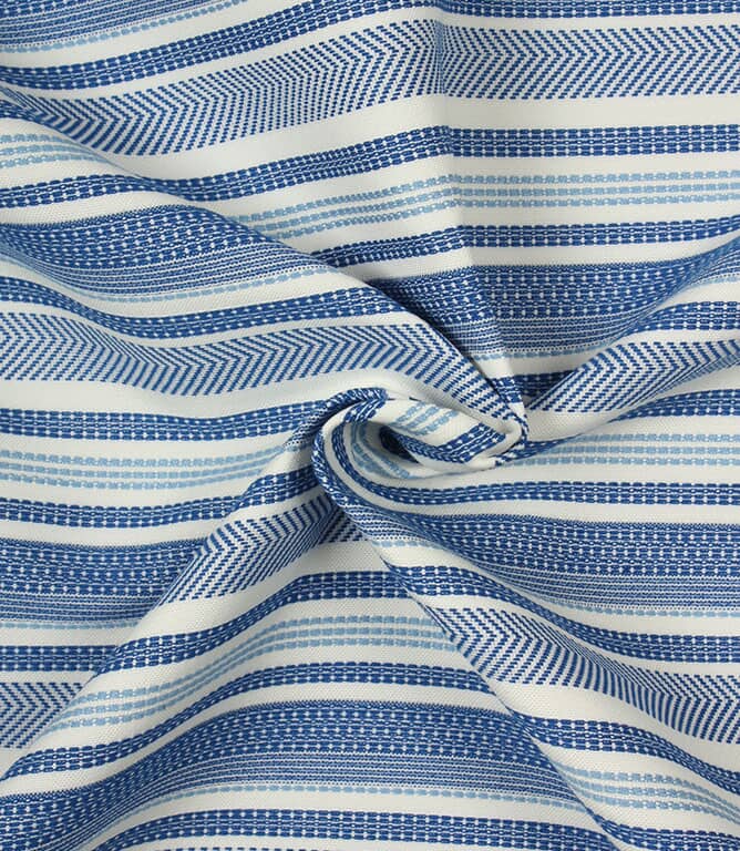 Iona Stripe Outdoor Fabric / Marine