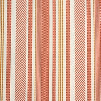 Iona Stripe Outdoor Fabric / Coral