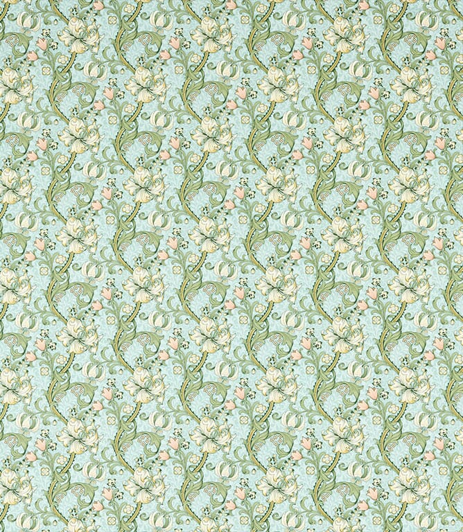 Golden Lily Fabric / Apple / Blush
