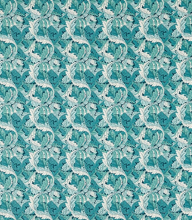 Teal Acanthus Fabric