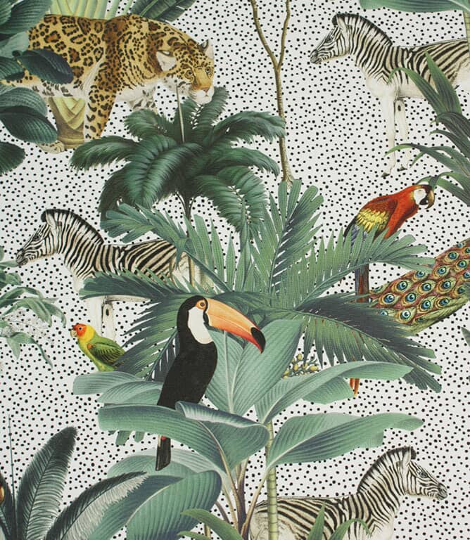 Congo Outdoor Fabric / White