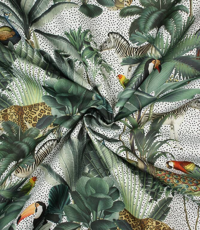 Congo Outdoor Fabric / White