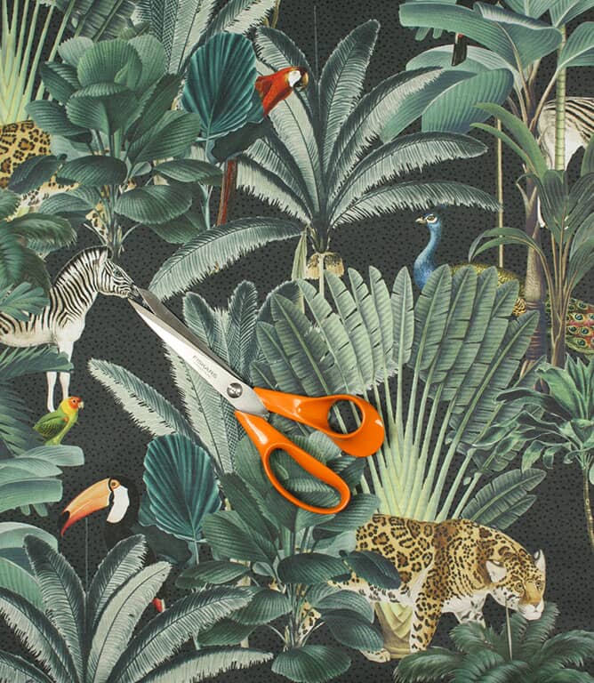 Congo Outdoor Fabric / Charcoal