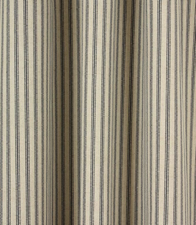 JF Linen Ticking Fabric / Blue