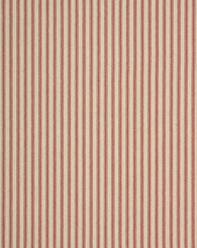 JF Linen Ticking Fabric / Red