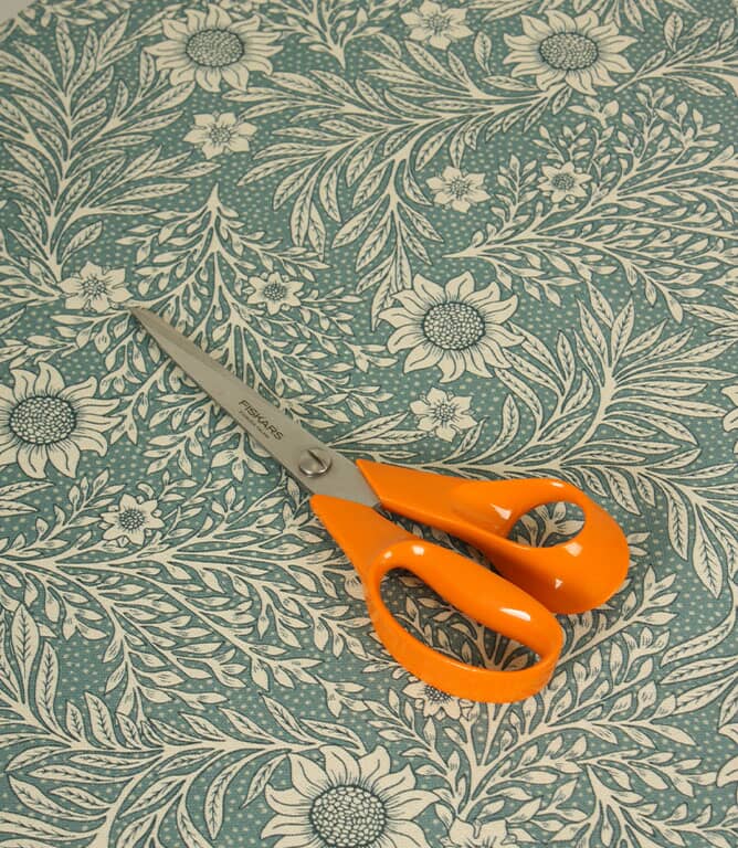 Saltram Floral Acrylic Fabric / Blue