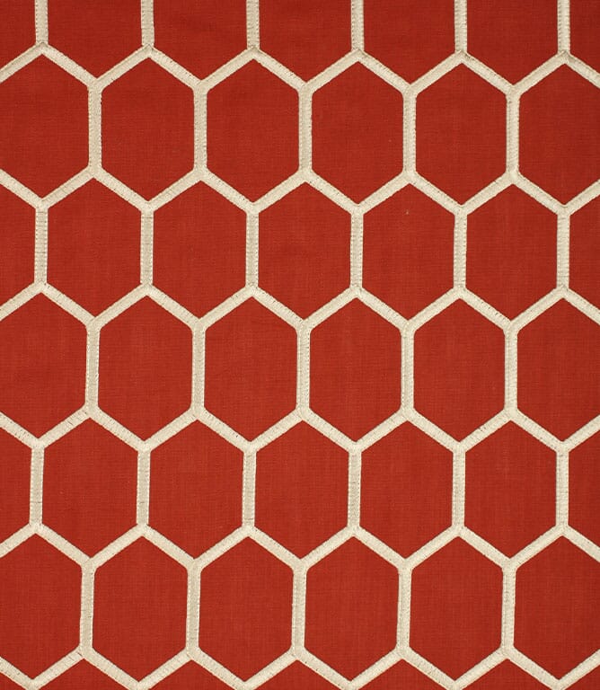 Made to Measure Curtains Paprika Treillage Fabric Just Fabrics