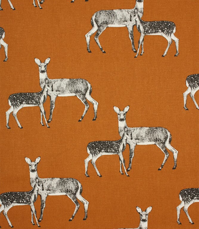 Made to Measure Cushions Cinder Deer Fabric Just Fabrics