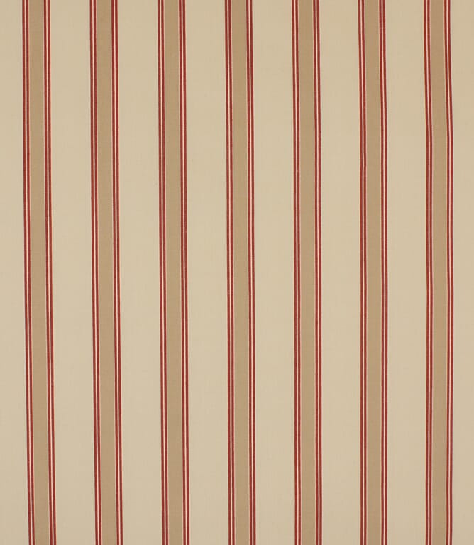 Red Oxford Stripe Fabric