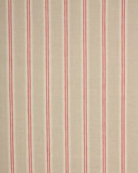 Cotswold Linen Stripe Fabric / Red