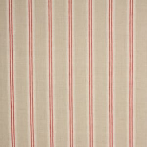 Red Cotswold Linen Stripe Fabric