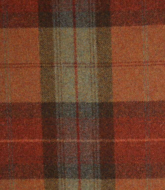 Abraham Moon Skye Wool Fabric / Burnt Orange