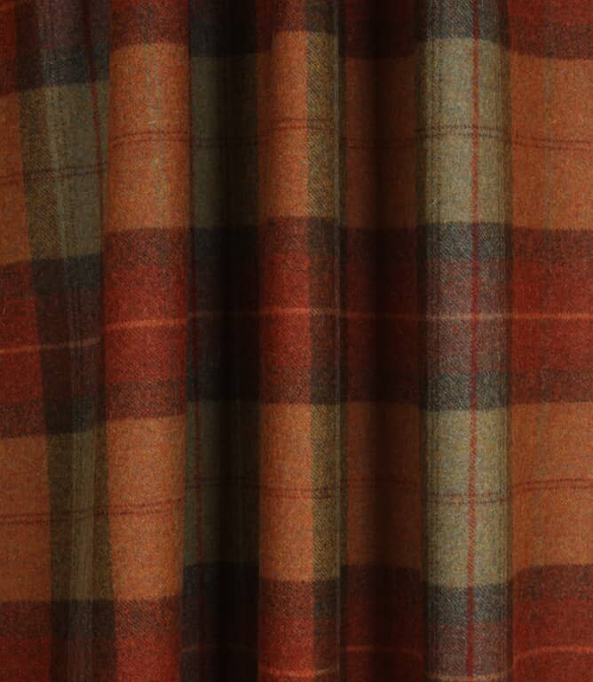 Abraham Moon Skye Wool Fabric / Burnt Orange